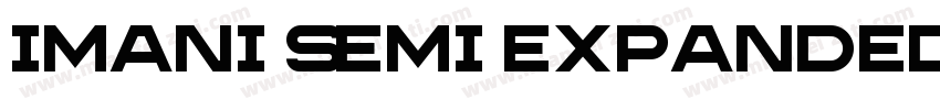 Imani Semi Expanded Regular字体转换